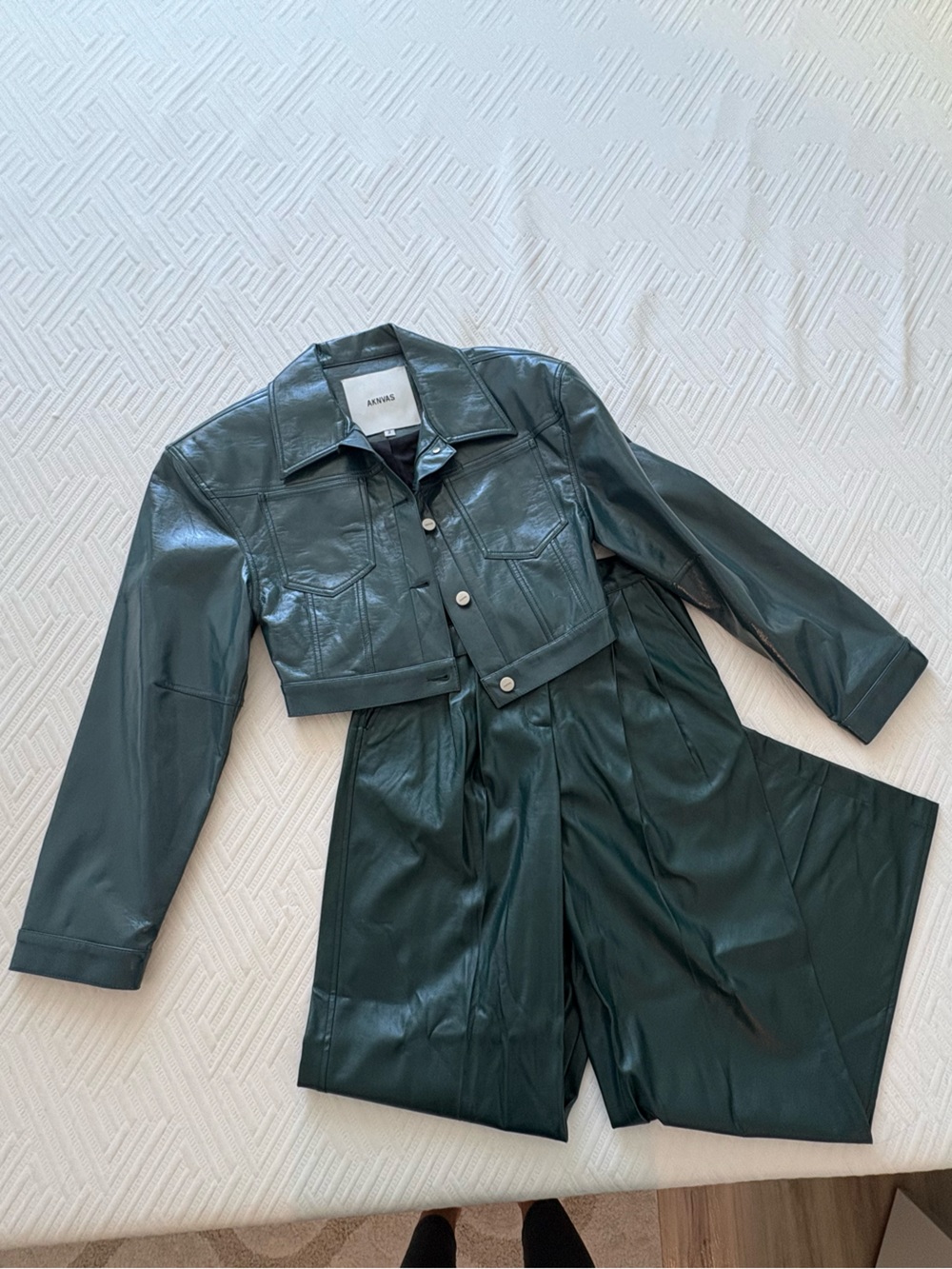 AKNVAS Matching Leather pant set